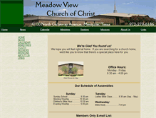 Tablet Screenshot of meadowview.org